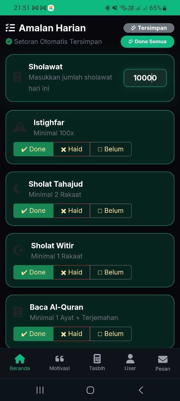 Aplikasi Istiqomah